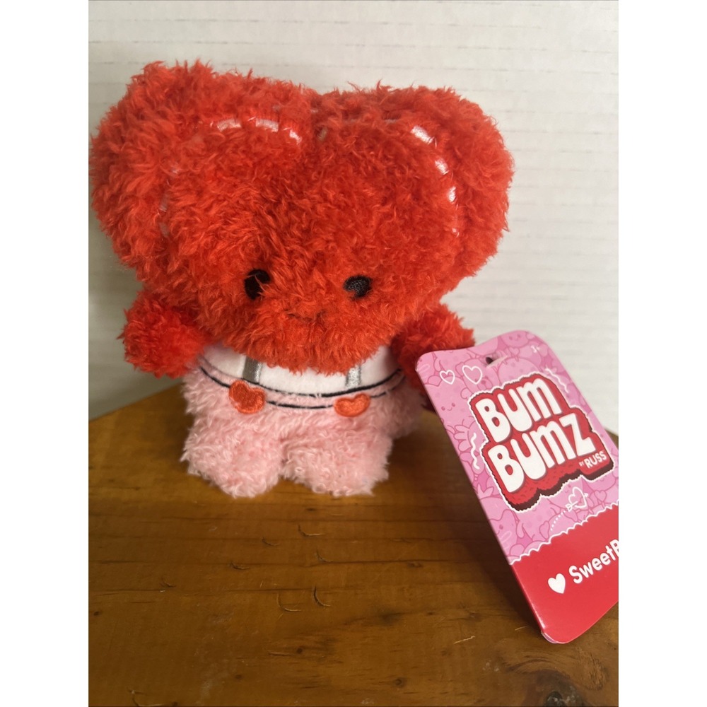 BumBumz Bubbles Balloon Heart 4.5" MINI Plush NEW 2025 SweetBumz Valentine's Day
